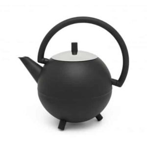 Teekanne Duet® Design Saturn 1,2L, schwarz matt