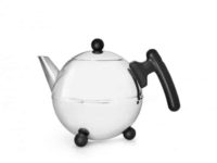 Teekanne Duet® Bella Ronde, schwarze Beschläge