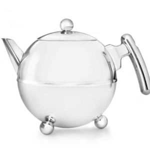 Teekanne Duet® Bella Ronde, Beschläge Chromfarben