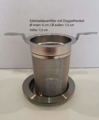 Edelstahldauerfilter Größe M