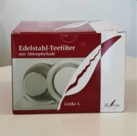 Edelstahlfilter Größe L