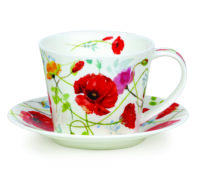Wild Garden Poppy - Islay Cups & Saucers 0,35l