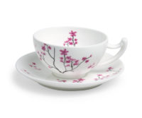 Tasse und Untertasse Cherry Blossom, 0,18 l, Bone China