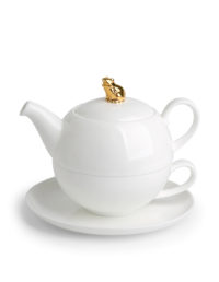 Tea-for-one Golden Frog – Vikas, 0,5 l / 0,25 l, Bone China