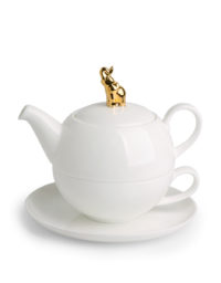 Tea-for-one Golden Elephant – Indira, Bone China