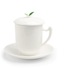 Kräuterteetasse mit Filter Tea Time, 0,35 l, 4tlg, Bone China