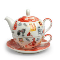 Tea-for-one „Kira“, 0,5 / 0,25 l, Bone China