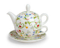 Tea-For-One Fleurette 0,5 l / 0,25 l, Bone China