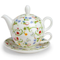 Tea-For-One Fleurette 0,5 l / 0,25 l, Bone China