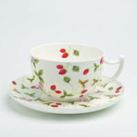 Frühstückstasse und Untertasse Mirella 0,5 l, Bone China