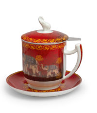 Kräuterteetasse mit Filter Nelson, 0,35 l, 4tlg, Bone China