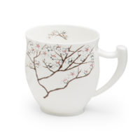 Becher „white cherry“, 0,35 l, Bone China