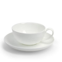 Tasse und Untere „Sabine“, 0,18 l, Bone China