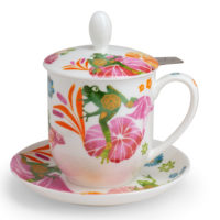 Kräuterteetasse mit Filter Fritz, 0,35 l, 4tlg, Bone China