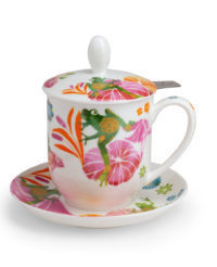Kräuterteetasse mit Filter Fritz, 0,35 l, 4tlg, Bone China