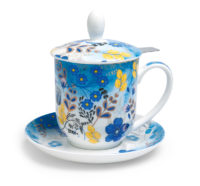 Kräuterteetasse Nicole mit Filter, 0,35 l, 4tlg, Bone China