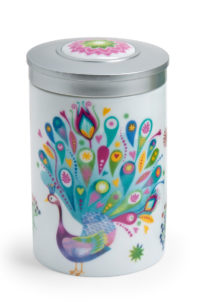 Porzellanteedose Paula mit Aromaschutzdeckel, 100 gr.