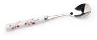 Teelöffel mit Porzellangriff Cherry Blossom, L. 13.5 cm