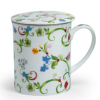 Kräuterteetasse Fleurette mit Deckel und Sieb, 0,3l