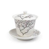 TeaLogic Gaiwan White Cherry Porzellan 120 ml