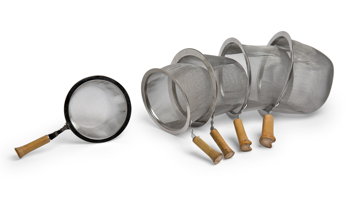 Edelstahlteefilter mit Bambusgriff, Ø innen 6,4 cm