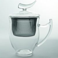 Kräuterteetasse Epsilon mit Filter, 3tlg, 0,35 l, Glas