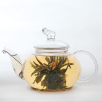 Teekanne „Mairi“ mit Elefantendeckel, 0,65 l, Glas