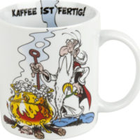 Becher Asterix - Kaffee ist fertig