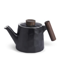 Teekanne „Negrette“ mit Rosenholzgriff, 0,5 l, Porzellan