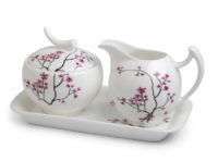 Milchkännchen u. Zuckertopf Cherry Blossom, Bone China