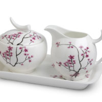 Milchkännchen u. Zuckertopf Cherry Blossom, Bone China